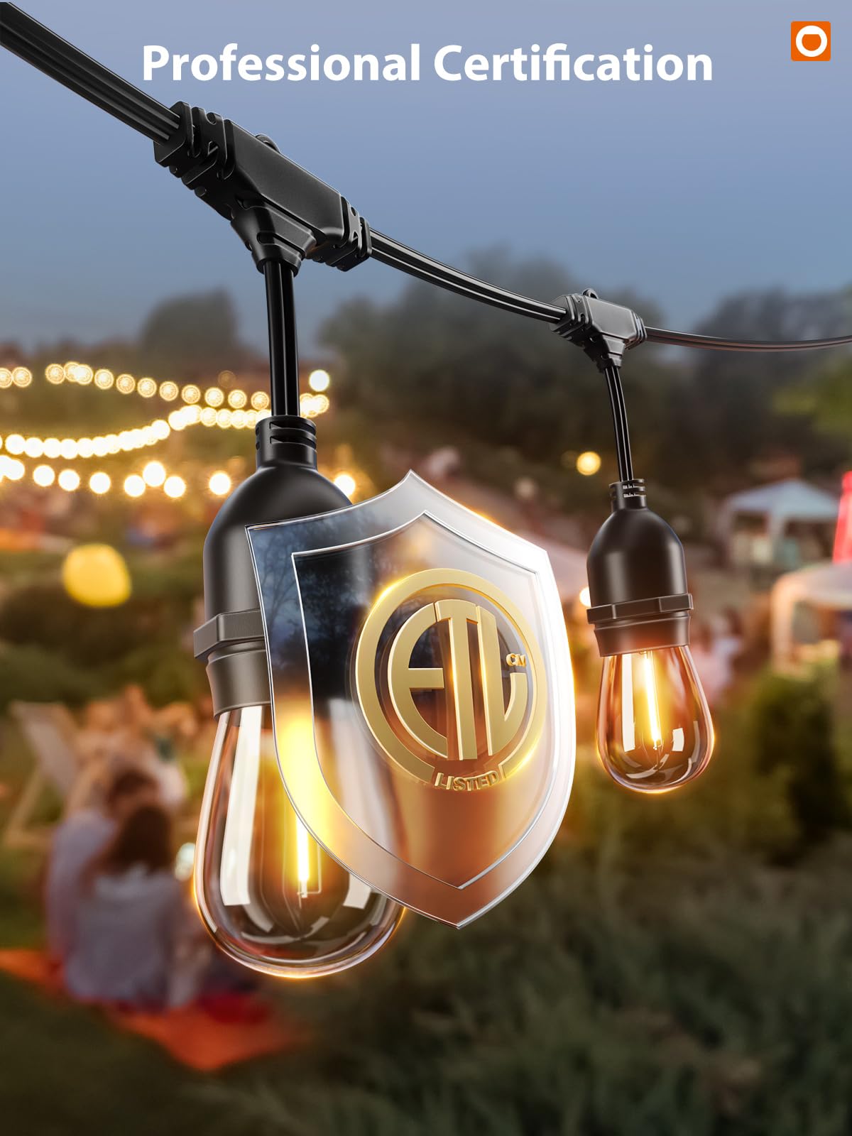 Addlon weatherproof cord and construction withstand sun and rain.