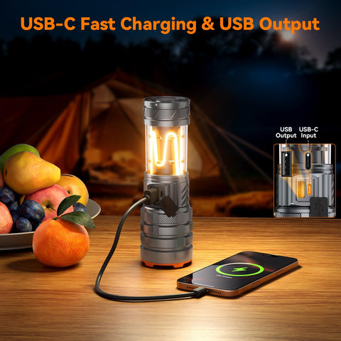 ADDplus flashlight featuring 11 modes and adjustable zoom for beam control.