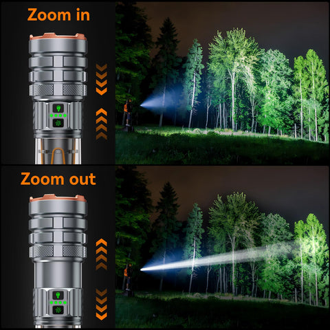 ADDplus flashlight IPX7 waterproof design ideal for rain and snow.