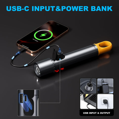 ADDplus flashlight LED chip close-up conveys high-lumen performance