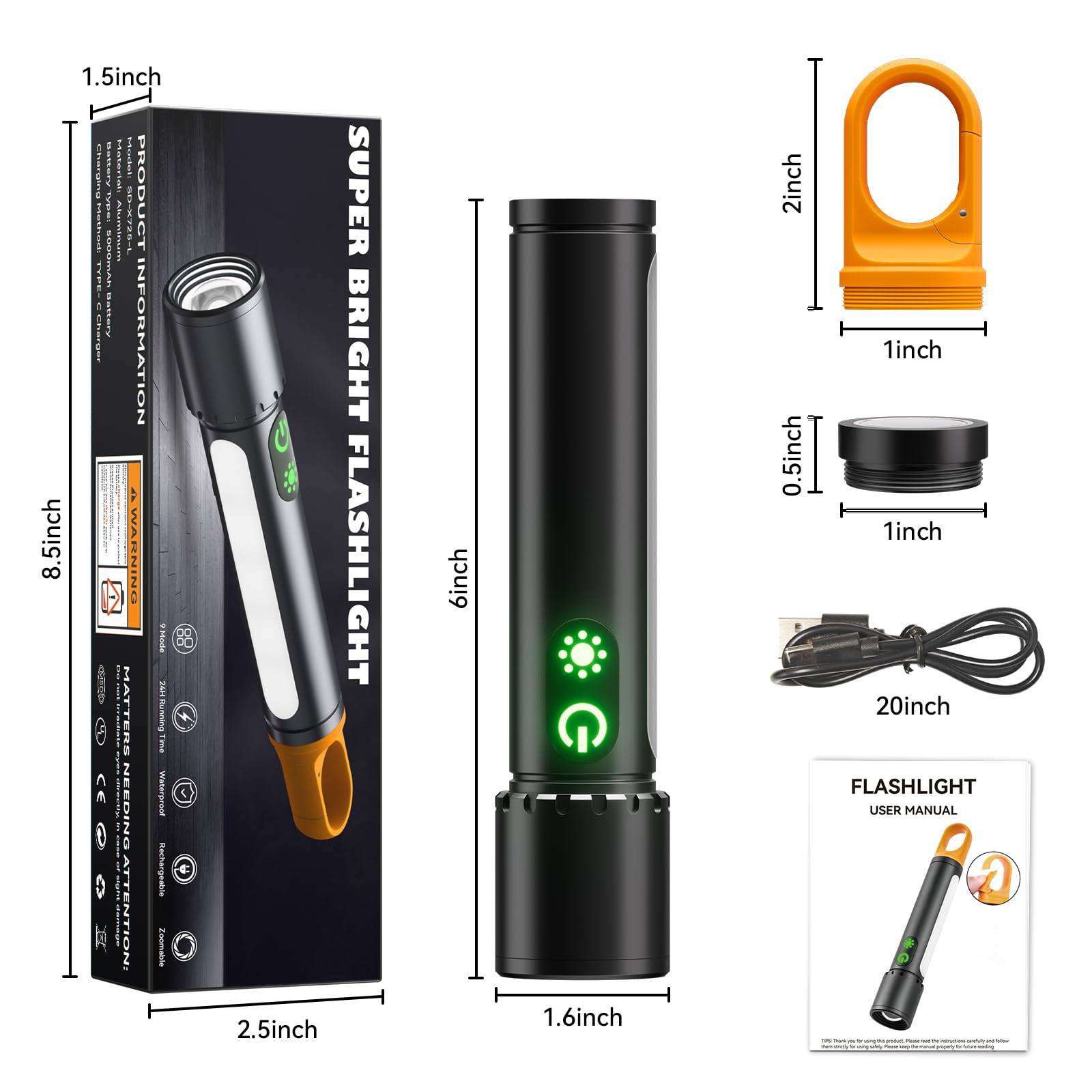 ADDplus flashlight with magnetic hook demonstrates versatile everyday carry