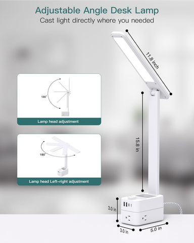 Addtam lamp adjusted to 180° for precise light direction.