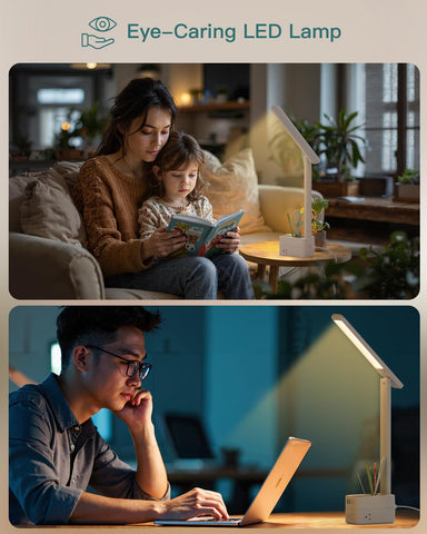 Addtam LED desk lamp with flicker-free, eye-friendly illumination.