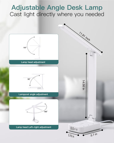 Addtam Power Strip with USB ports keeps devices charged at your workspace