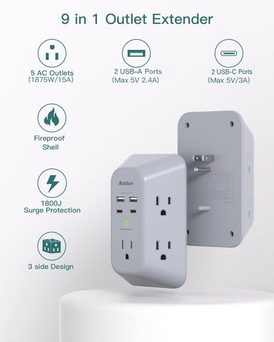 Addtam USB ports and PD 20W fast charging in action.