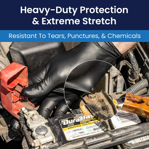 Adenna nitrile gloves powder-free design reduces contamination risk during tasks.