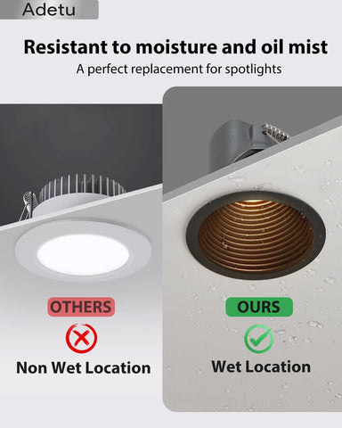 Adetu 5CCT downlight offers color temperature options for ambient room matching