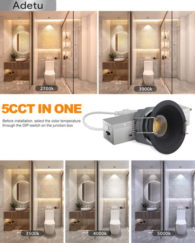 Adetu downlight with junction box demonstrates quick, safe installation