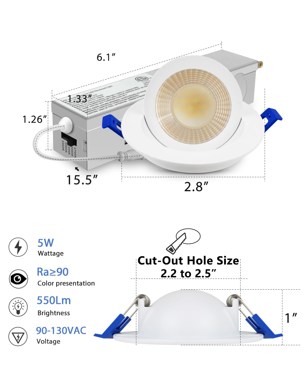 Adetu IC-rated ETL-certified junction box ensures safe operation