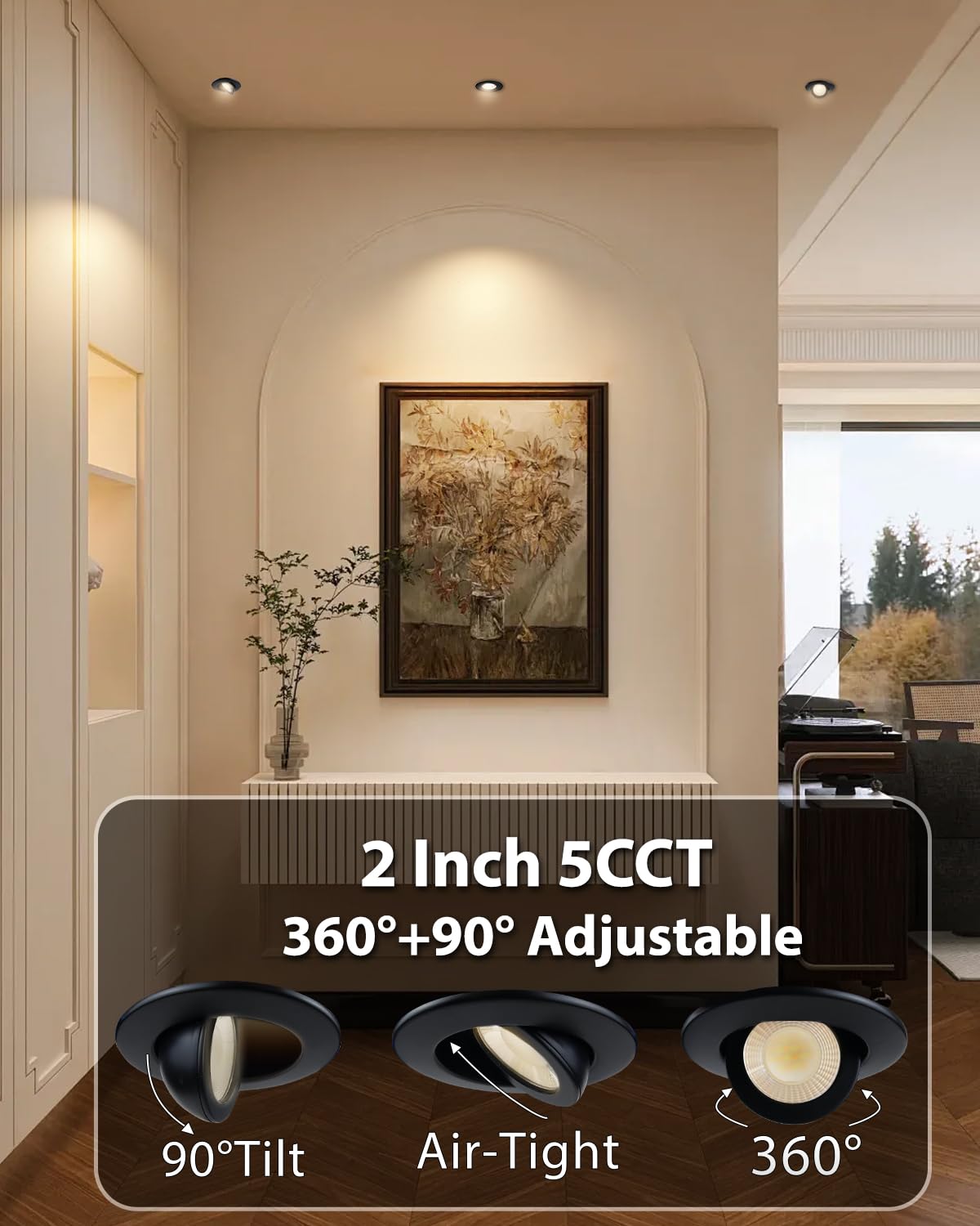Adetu 550 lumens brightness delivering clear light with efficiency