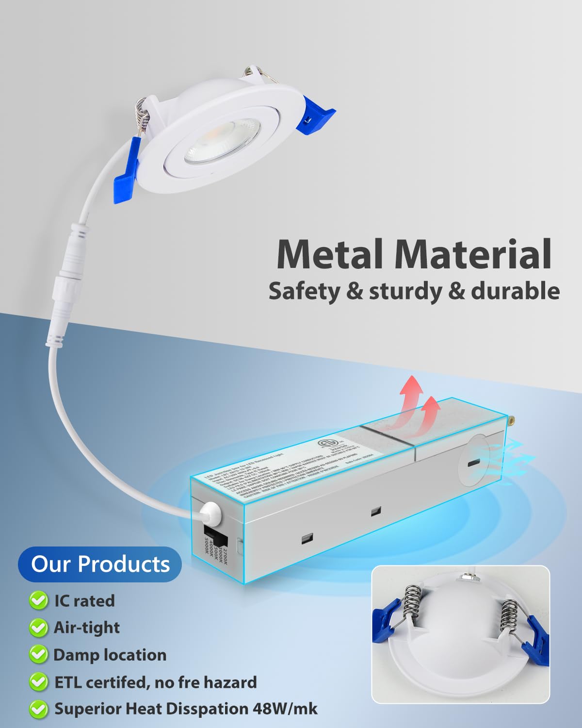 Adetu 6-pack packaging highlights value and easy whole-room lighting