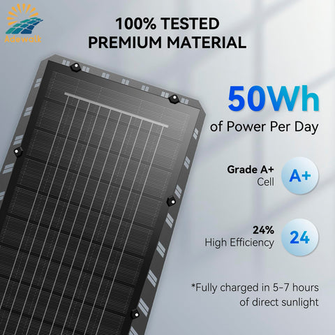 Adewalk solar street light side view highlighting the rugged, thickened shell for outdoor durability.