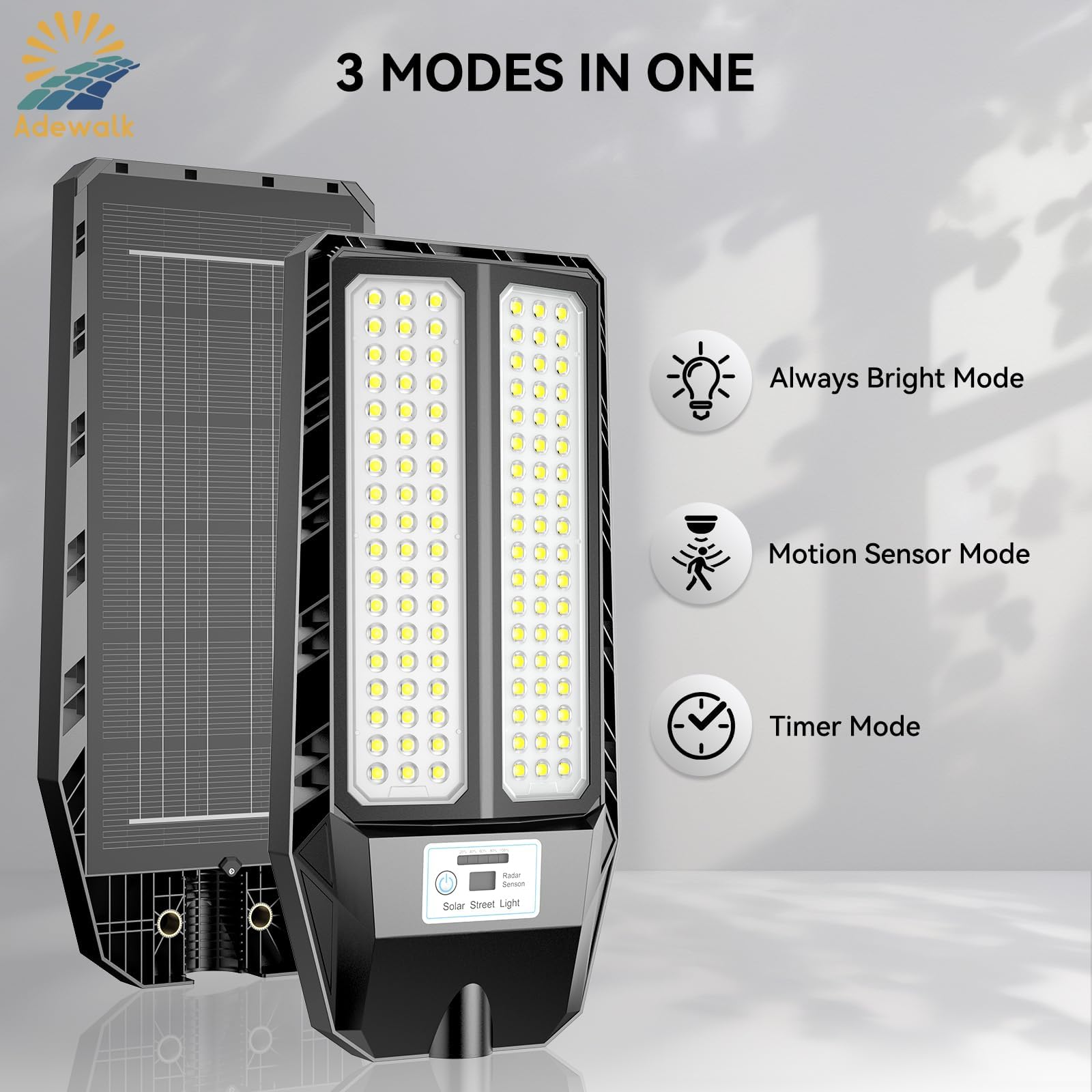 Adewalk remote control up to 35 feet for flexible operation.