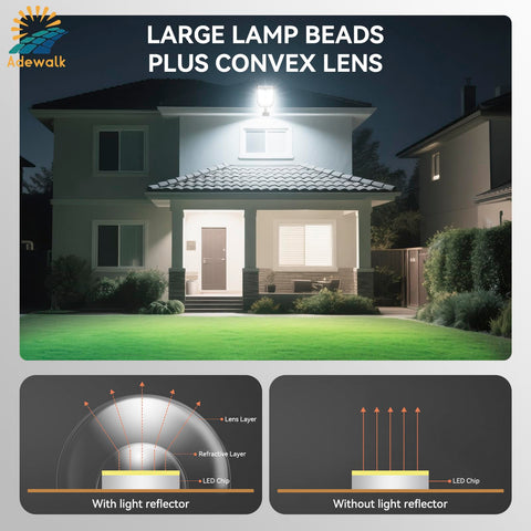Adewalk two-pack solar lights for expanded outdoor coverage.
