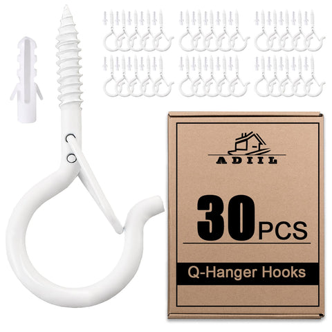 Adiil Q Hanger Hooks with safety buckle keep lights secure in windy weather.
