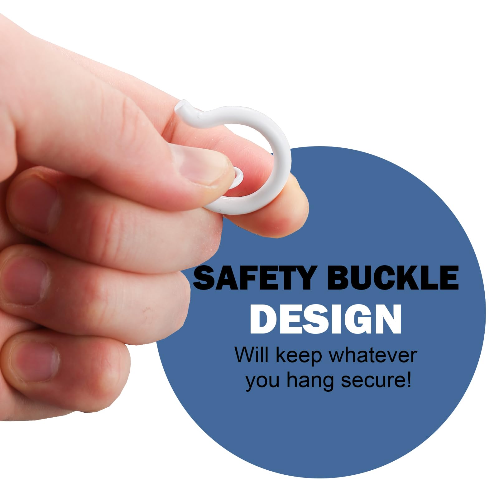 Adiil windproof metal hooks hold outdoor lights firmly on patios.
