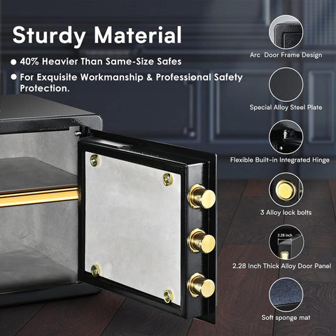 ADIMO Safe Box fireproof waterproof pouch protecting valuables.