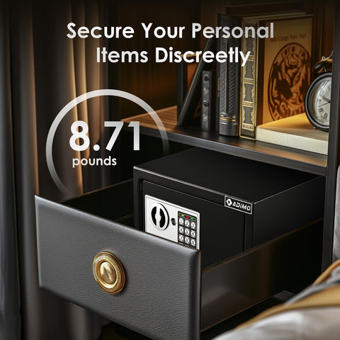 Safe shown in portable mode for flexible use in dorms.