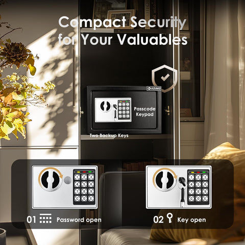 ADIMO Safe Box solid steel construction for durable protection.