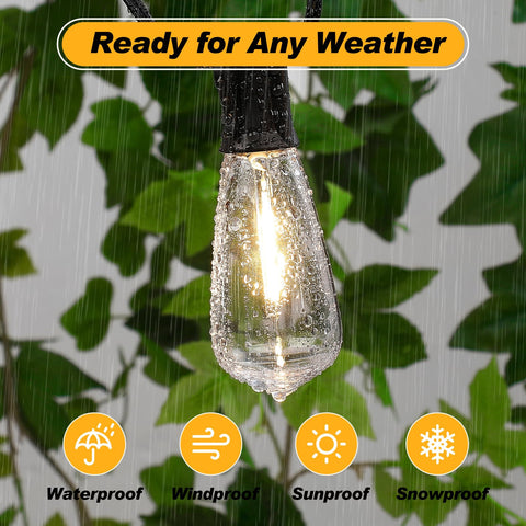 Adirxon ST40 bulbs offer commercial-grade durability for patio and garden.