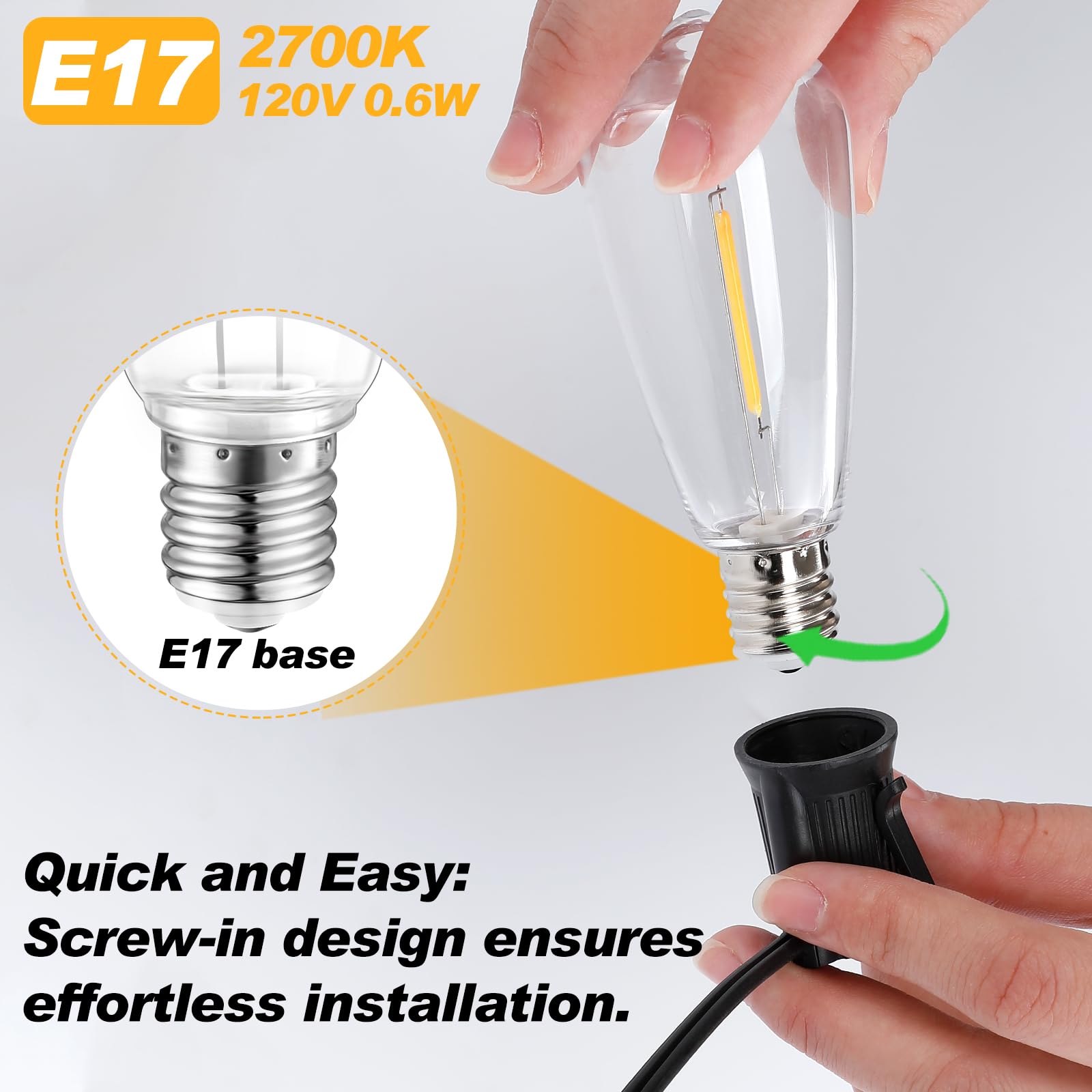 Adirxon outdoor bulbs are waterproof and weather-ready for year-round events.