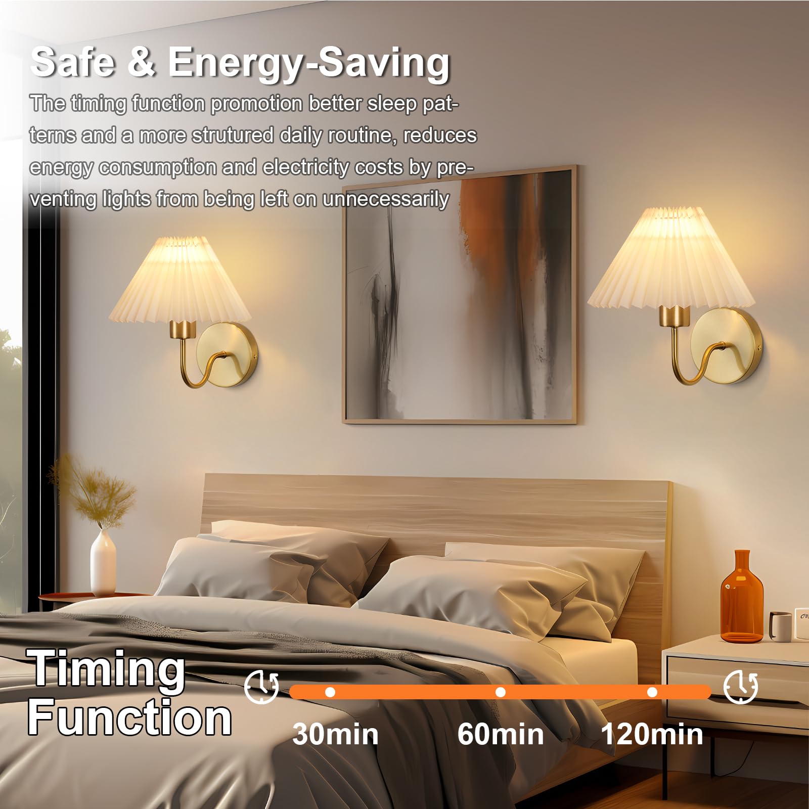 Classic golden ADISUN wall lamps suited for dining rooms