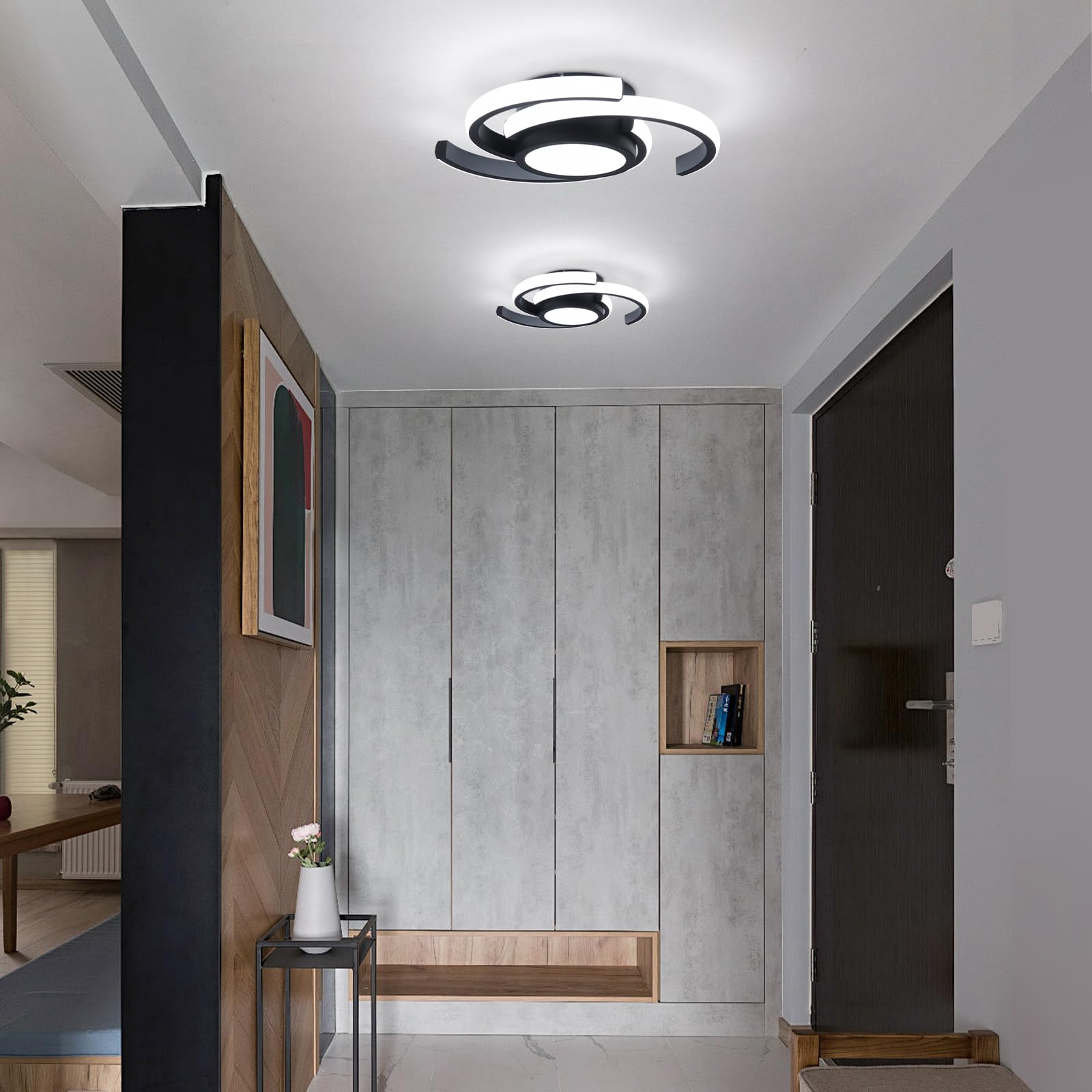 Bathroom or foyer with ADISUN light delivering reliable, flicker-free illumination