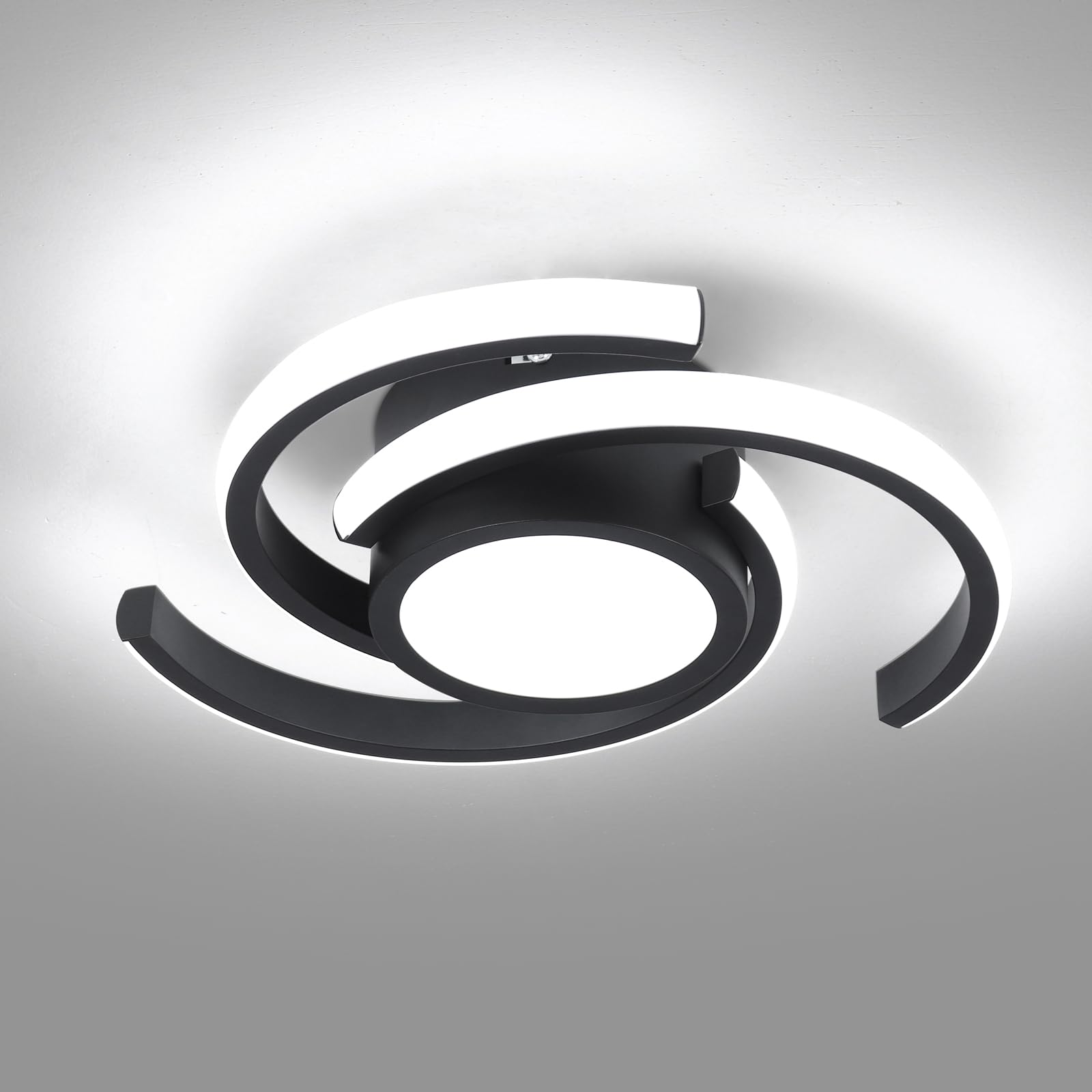 ADISUN modern LED ceiling light in D11 size illuminating a living space with even lighting