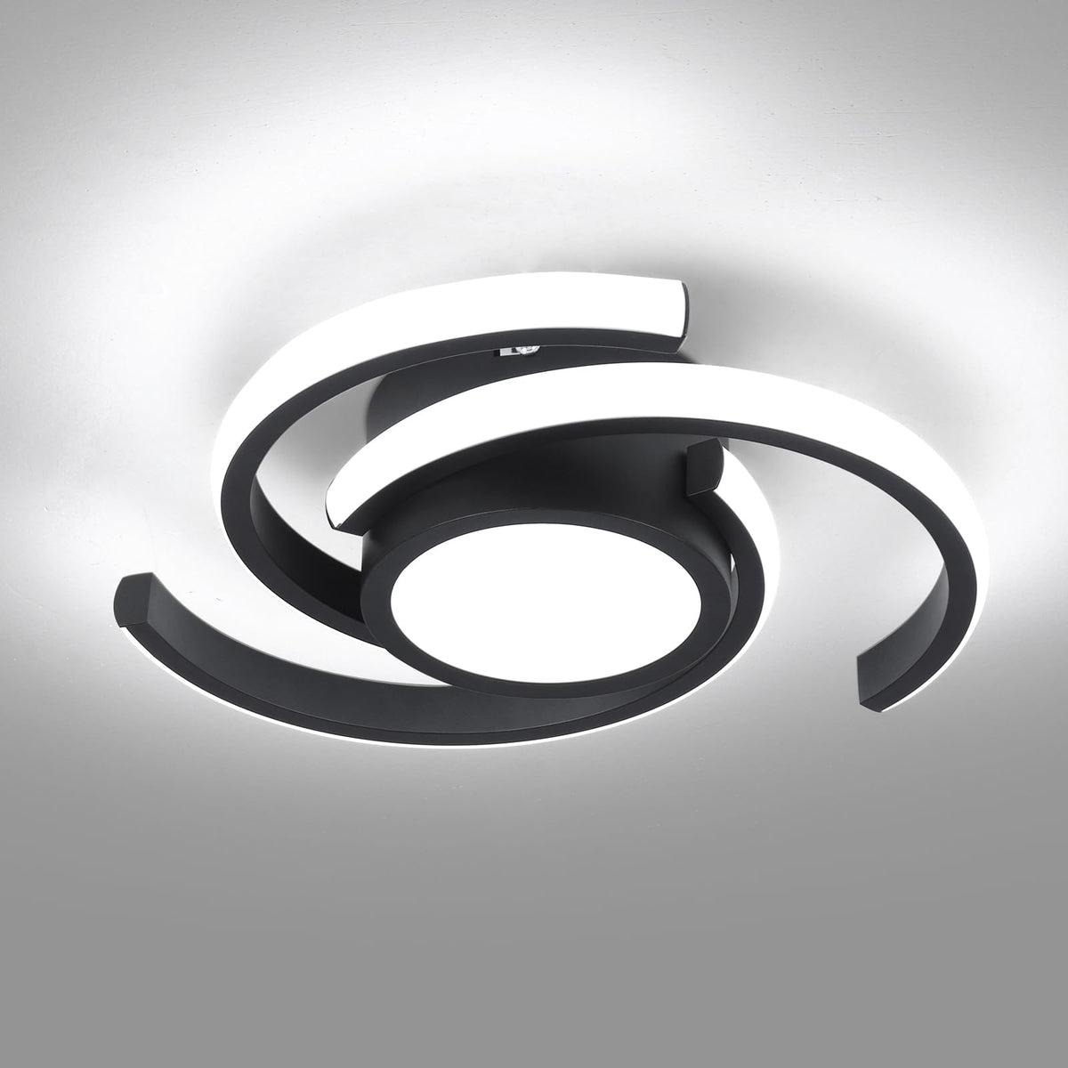 ADISUN modern LED ceiling light in D11 size illuminating a living space with even lighting