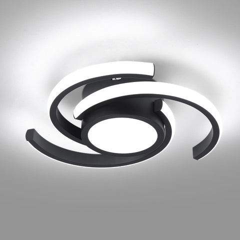 ADISUN modern LED ceiling light in D11 size illuminating a living space with even lighting