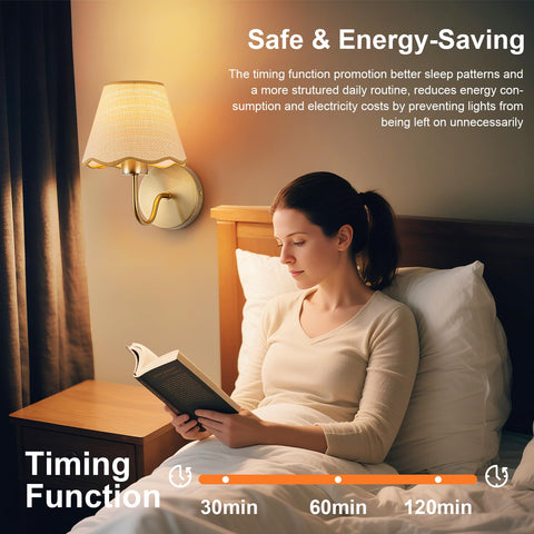 Includes two LED bulbs for immediate ambient lighting.