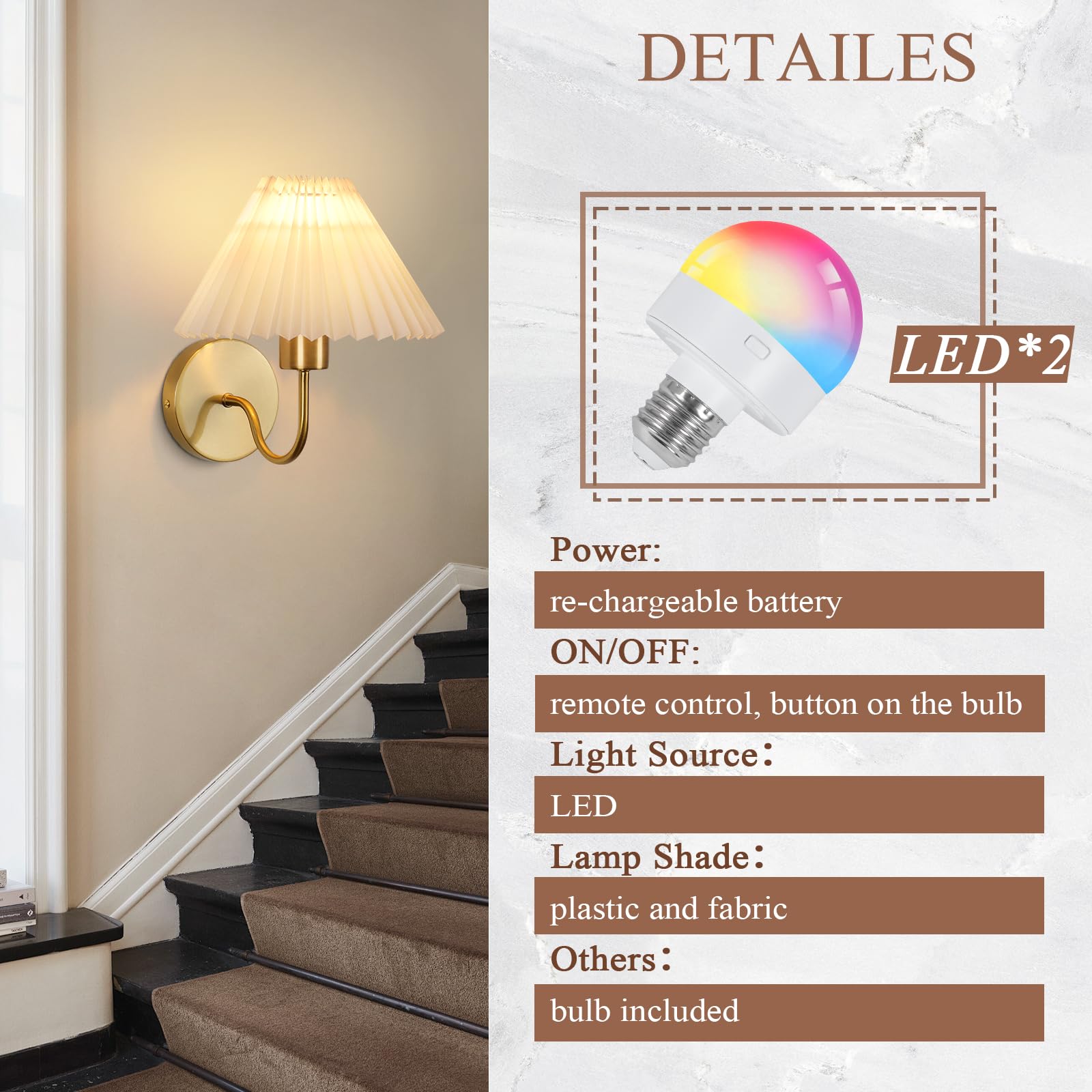 ADISUN wall sconce lit beside a dresser for vanity ambience