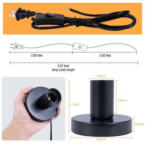 AdiyZ cord length of 5.57 ft offers flexible placement.