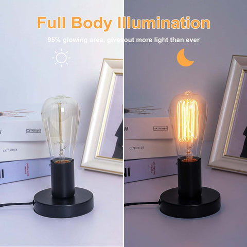 AdiyZ set of 2 lamps for a cohesive industrial look.