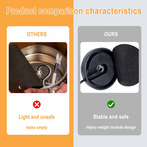 AdiyZ lamp socket close-up shows E26/E27 compatibility for versatile bulb options.
