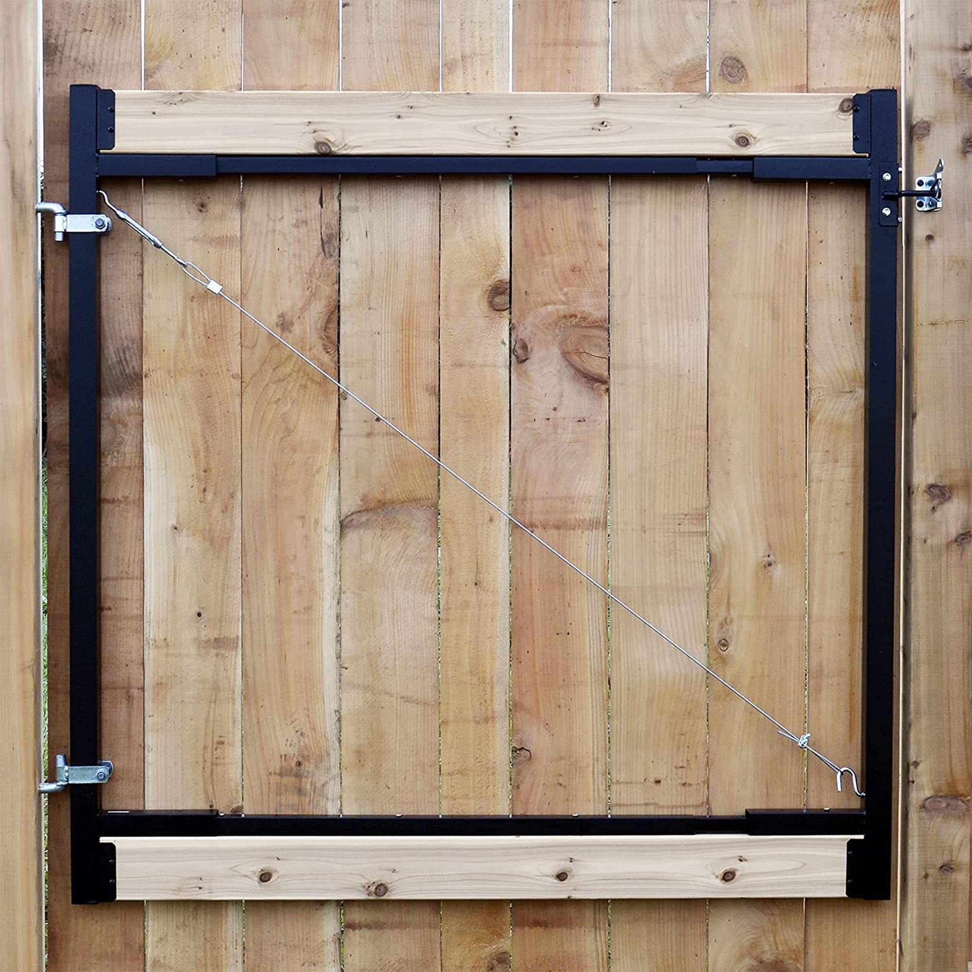 Adjust-A-Gate hardware included for quick installation.