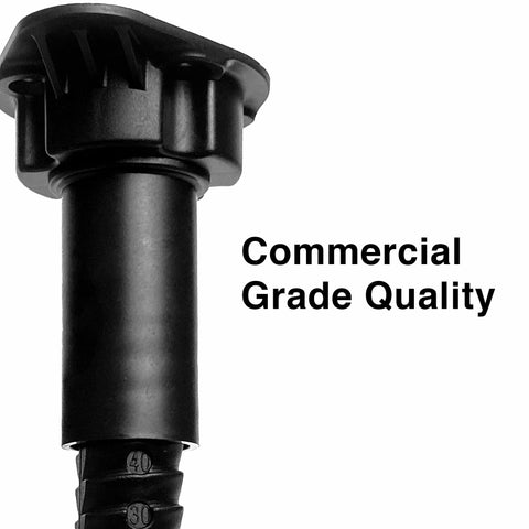 Non-slip rubber base protects floors under heavy furniture.
