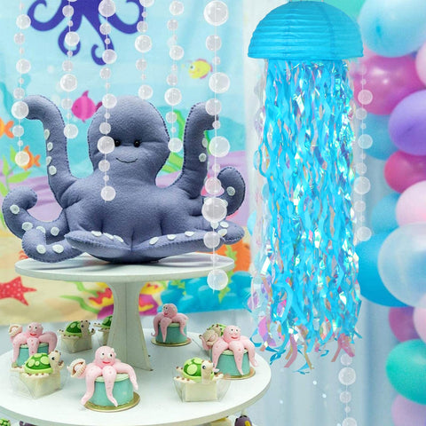ADLKGG dark-blue jellyfish lanterns add ocean depth to classroom or party decor.