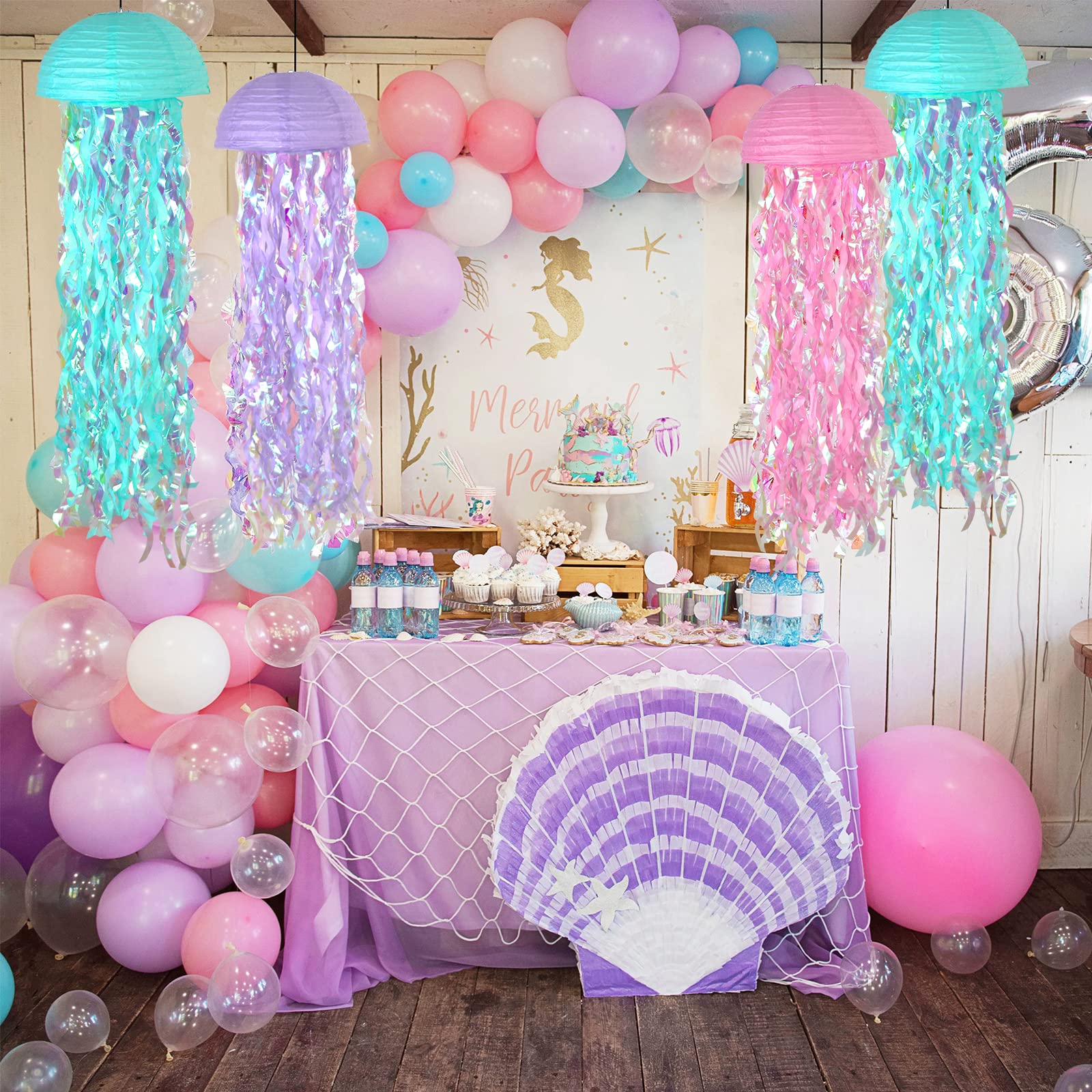 ADLKGG jellyfish lanterns blue highlight ocean theme celebrations
