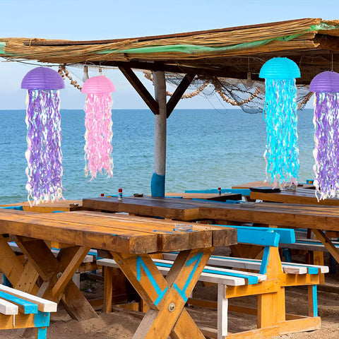 ADLKGG jellyfish lantern hanging wire enables easy ceiling display