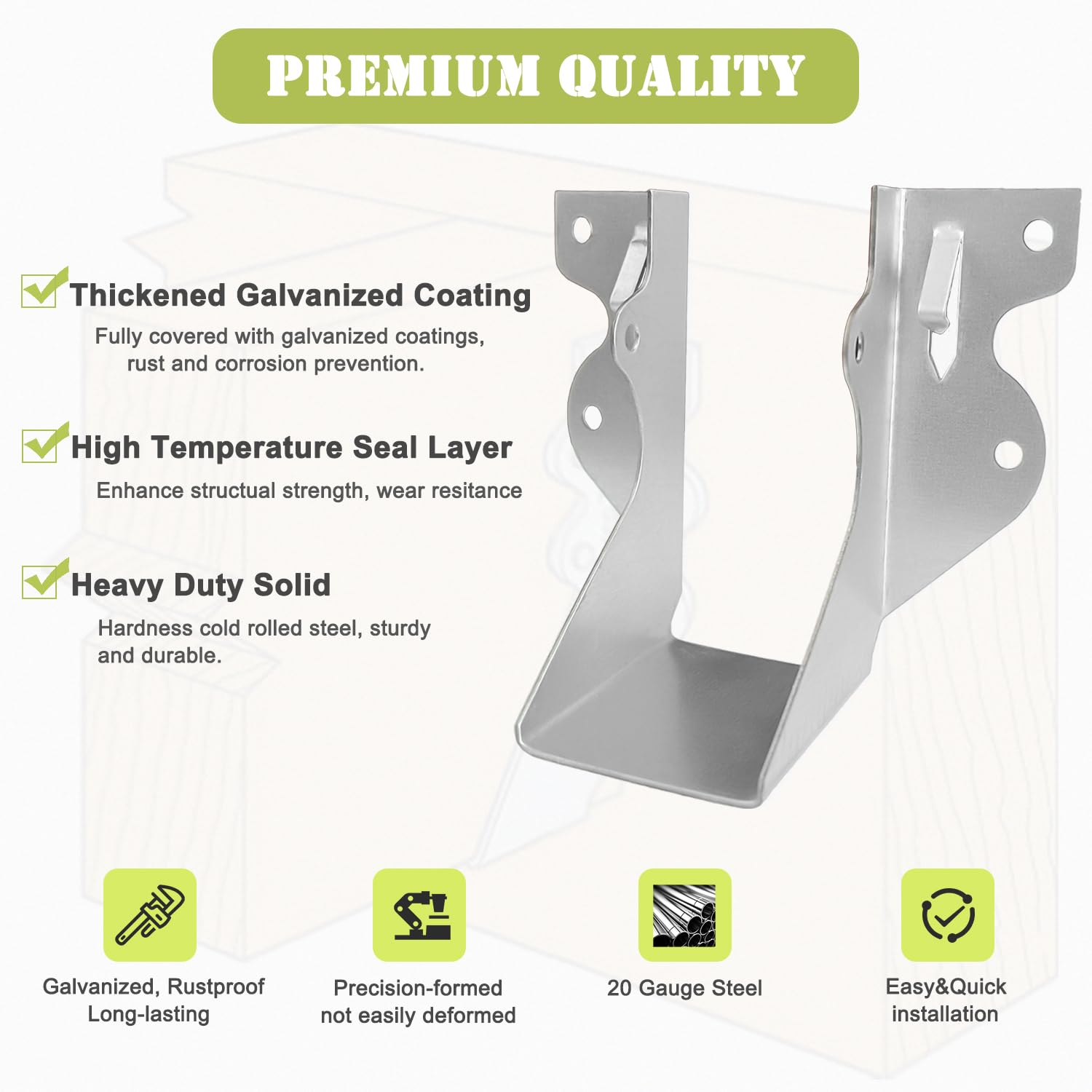 ADLMPW face-mount joist hanger facilitates quick bracket positioning for efficient installation.