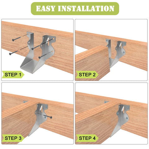 ADLMPW hanger quick install brackets aid temporary hold during screw placement.
