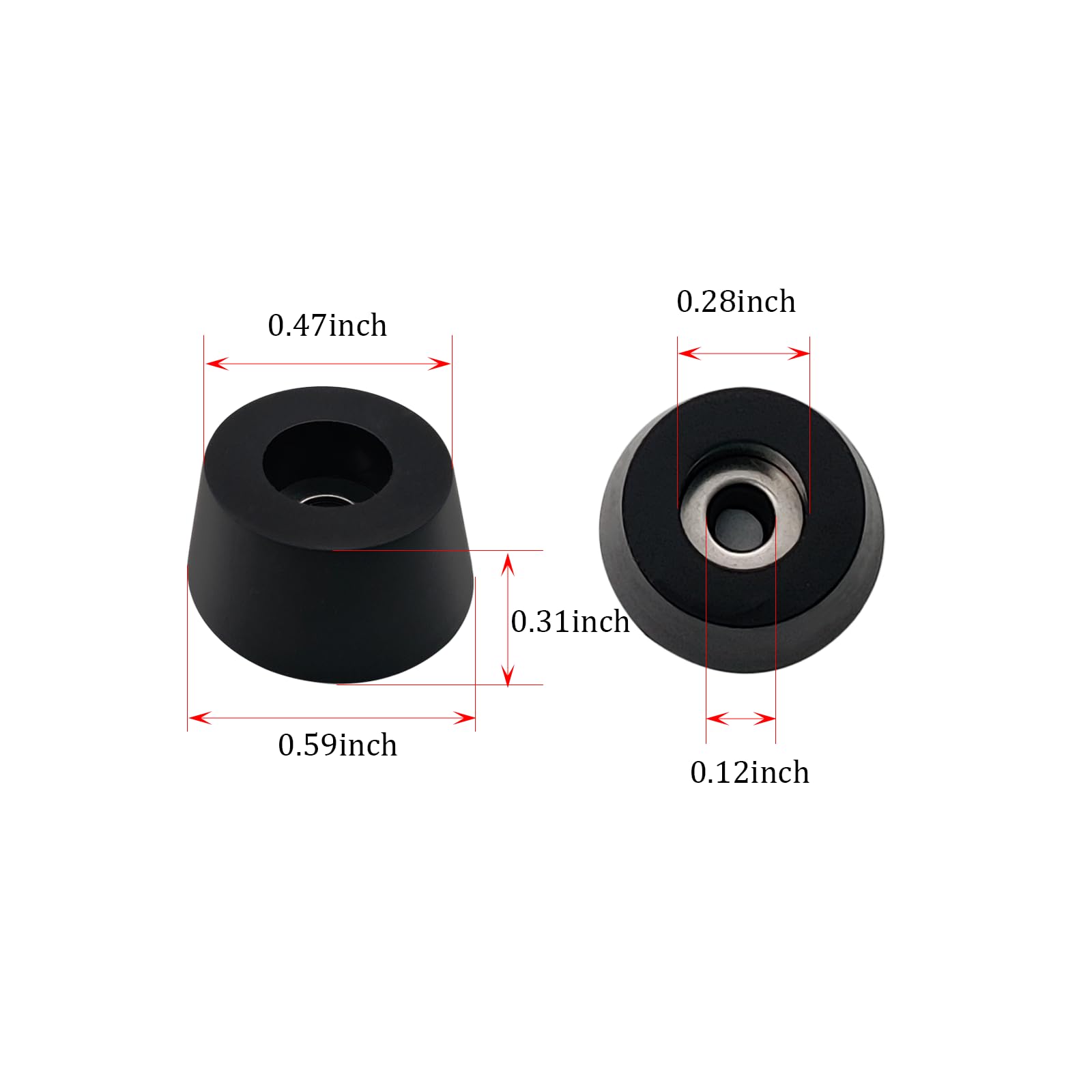 ADLUKAE screw-in feet stay securely in place for furniture longevity.