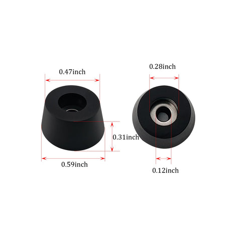 ADLUKAE screw-in feet stay securely in place for furniture longevity.