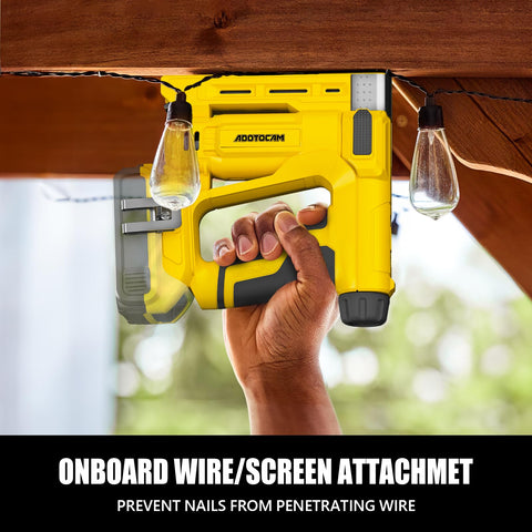 ADOTOCAM safety lock prevents accidental firing during projects.
