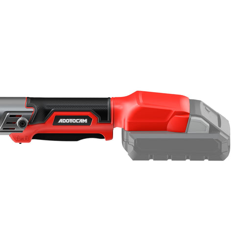 ADOTOCAM tool-only design works with Milwaukee 18V batteries