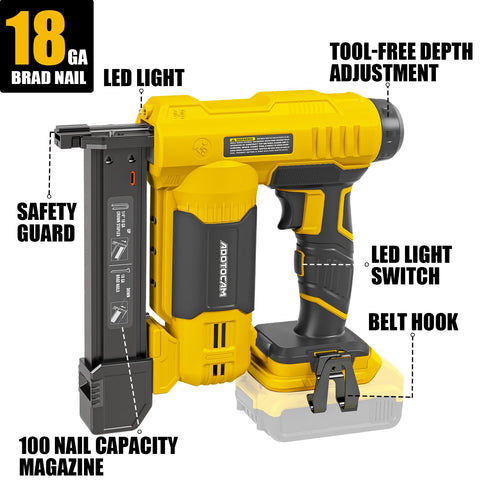 ADOTOCAM tool-only package ships without battery or charger.