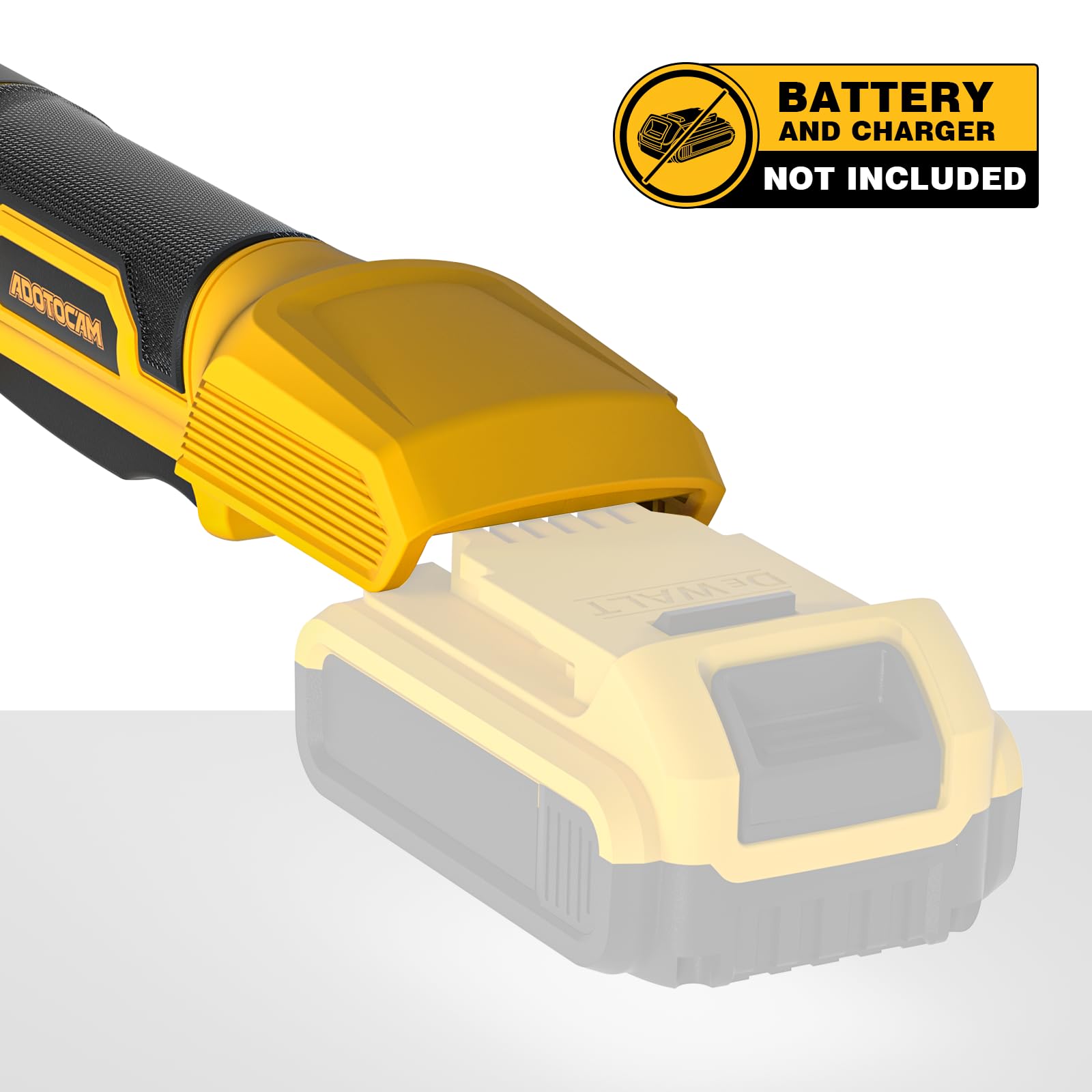 ADOTOCAM safety lock and ergonomic grip reduce fatigue during long jobs.