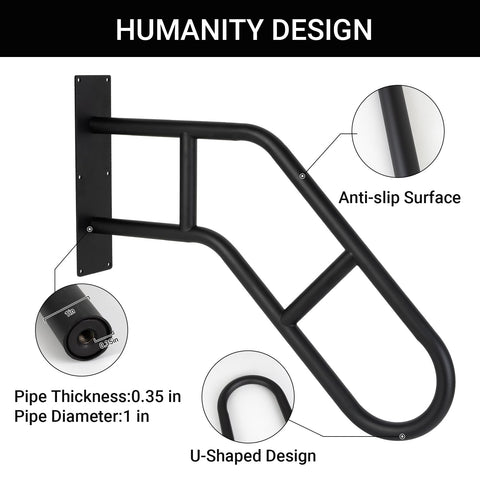 Aduanbang outdoor handrail for exterior steps withstands year-round use with corrosion resistance.