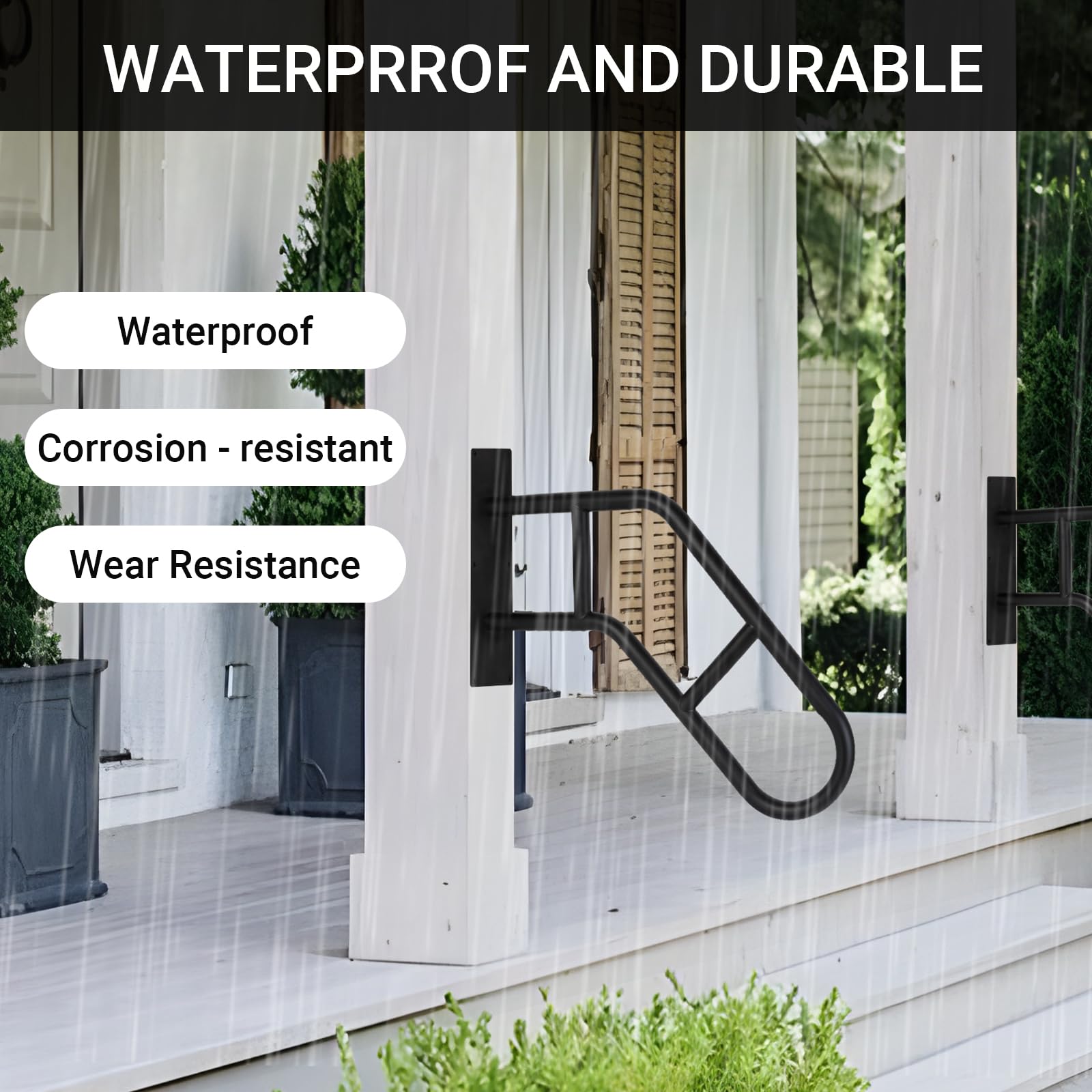 Aduanbang durable weather-resistant handhold protects against rain and rust while providing steady elevation.